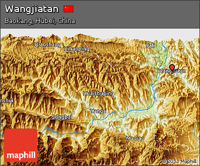 Physical 3D Map of Wangjiatan
