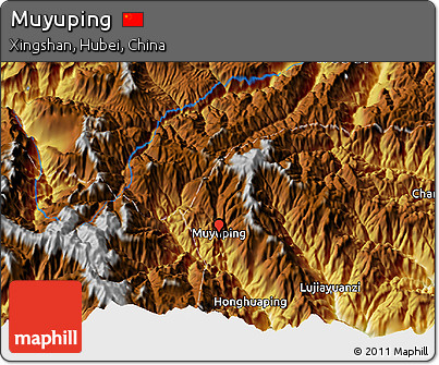Physical 3D Map of Muyuping