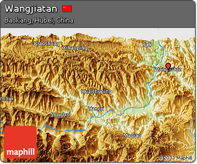 Physical 3D Map of Wangjiatan