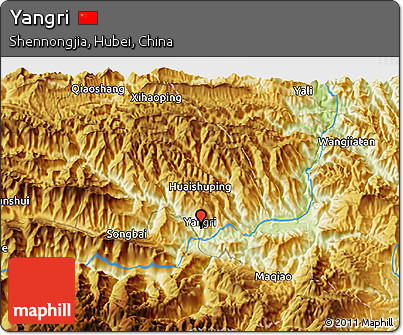 Physical 3D Map of Yangri