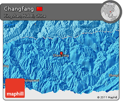 Political 3D Map of Changfang