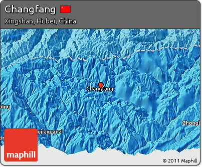 Political 3D Map of Changfang