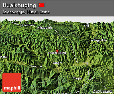 Satellite 3D Map of Huaishuping