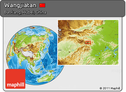 Physical Location Map of Wangjiatan