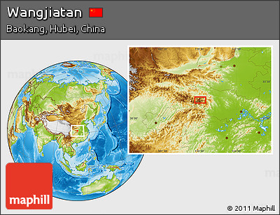 Physical Location Map of Wangjiatan