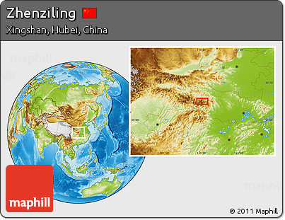 Physical Location Map of Zhenziling