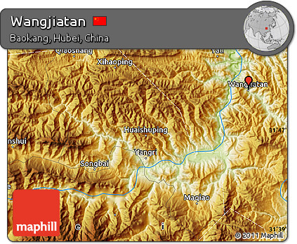 Physical Map of Wangjiatan