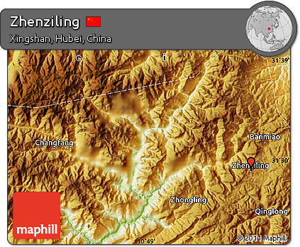 Physical Map of Zhenziling