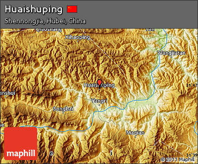 Physical Map of Huaishuping