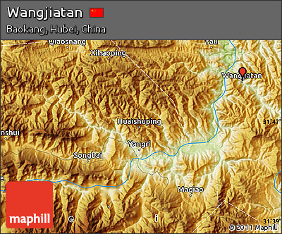 Physical Map of Wangjiatan