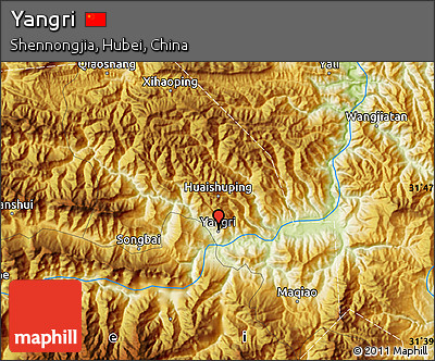 Physical Map of Yangri