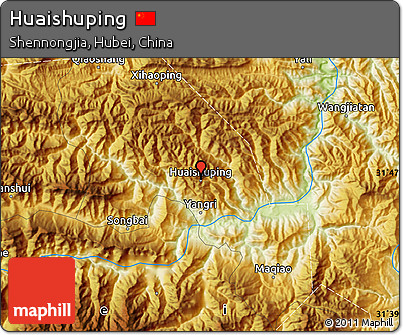 Physical Map of Huaishuping
