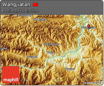 Physical Map of Wangjiatan