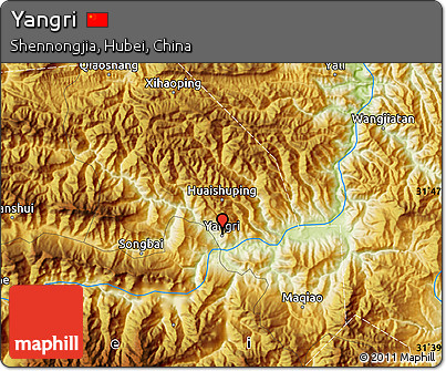 Physical Map of Yangri
