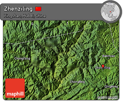 Satellite Map of Zhenziling