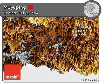 Physical Panoramic Map of Muyuping