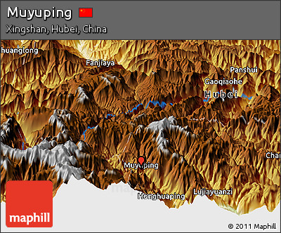 Physical Panoramic Map of Muyuping