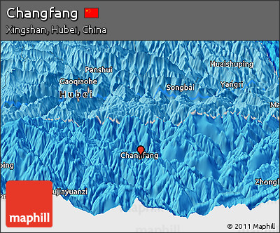 Political Panoramic Map of Changfang