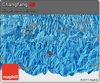 Political Panoramic Map of Changfang
