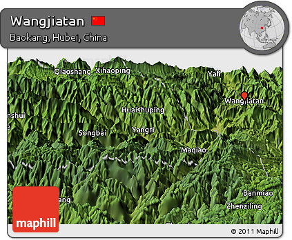 Satellite Panoramic Map of Wangjiatan