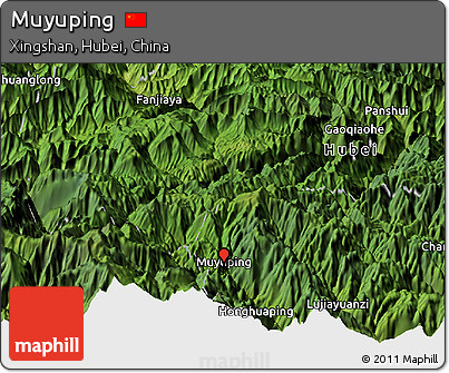 Satellite Panoramic Map of Muyuping