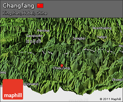 Satellite Panoramic Map of Changfang