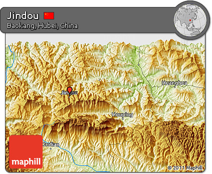 Physical 3D Map of Jindou