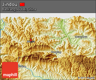 Physical 3D Map of Jindou