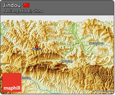 Physical 3D Map of Jindou