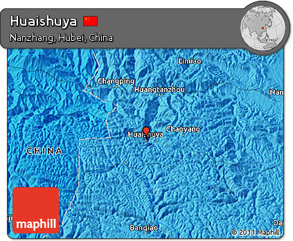 Political 3D Map of Huaishuya