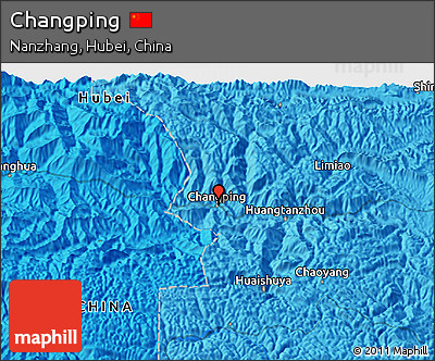 Political 3D Map of Changping