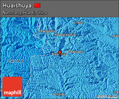 Political 3D Map of Huaishuya
