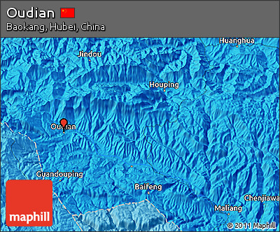 Political 3D Map of Oudian