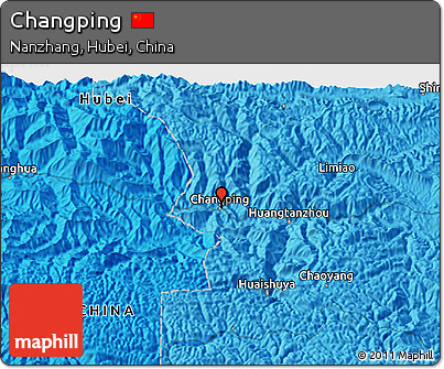 Political 3D Map of Changping