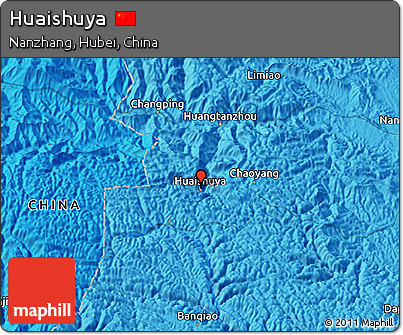 Political 3D Map of Huaishuya