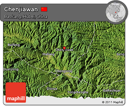 Satellite 3D Map of Chenjiawan
