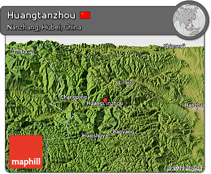 Satellite 3D Map of Huangtanzhou