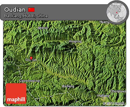 Satellite 3D Map of Oudian