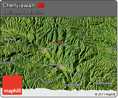 Satellite 3D Map of Chenjiawan