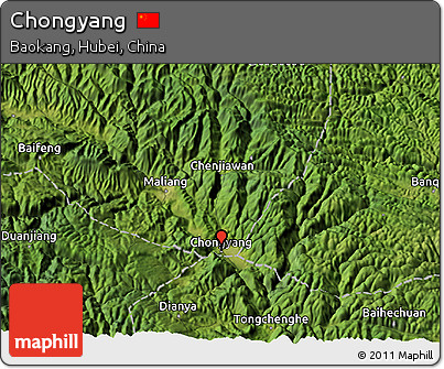 Satellite 3D Map of Chongyang