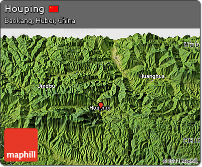 Satellite 3D Map of Houping