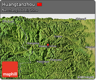 Satellite 3D Map of Huangtanzhou