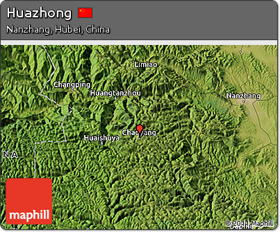 Satellite 3D Map of Huazhong