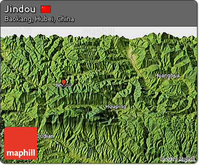 Satellite 3D Map of Jindou