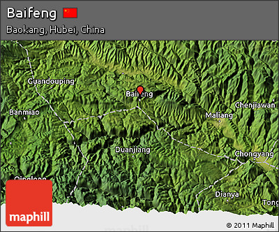 Satellite 3D Map of Baifeng