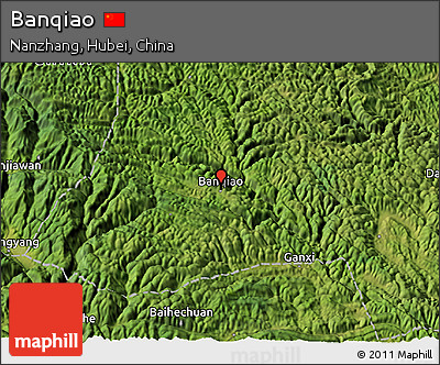 Satellite 3D Map of Banqiao