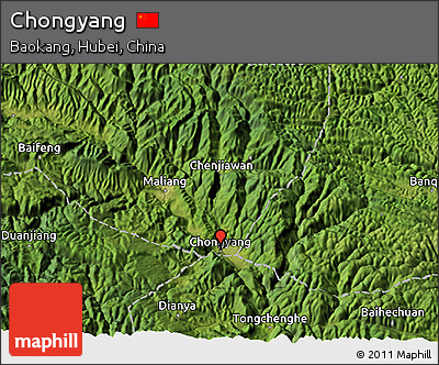 Satellite 3D Map of Chongyang
