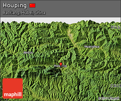 Satellite 3D Map of Houping