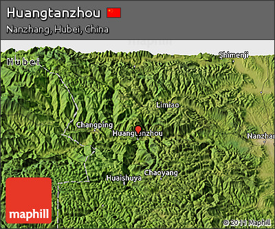 Satellite 3D Map of Huangtanzhou