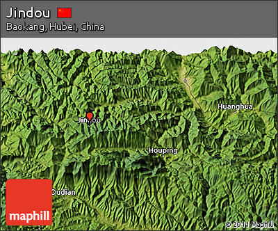 Satellite 3D Map of Jindou